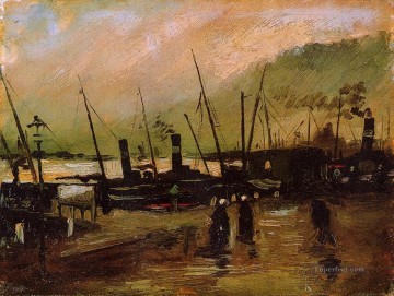 アントワープの船のある波止場 フィンセント・ファン・ゴッホ Oil Paintings